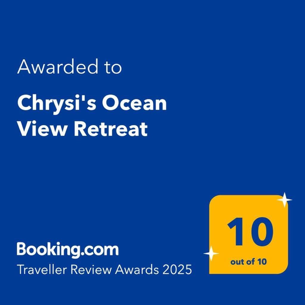 Kerames Chrysi'S Ocean View Retreat 빌라 외부 사진